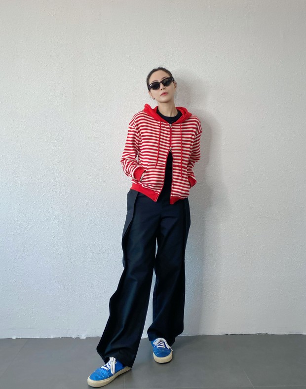Black Side Pleated Pant #250213